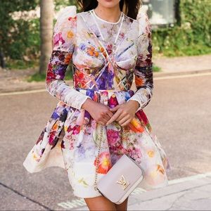 Zimmermann prima paneled mini dress